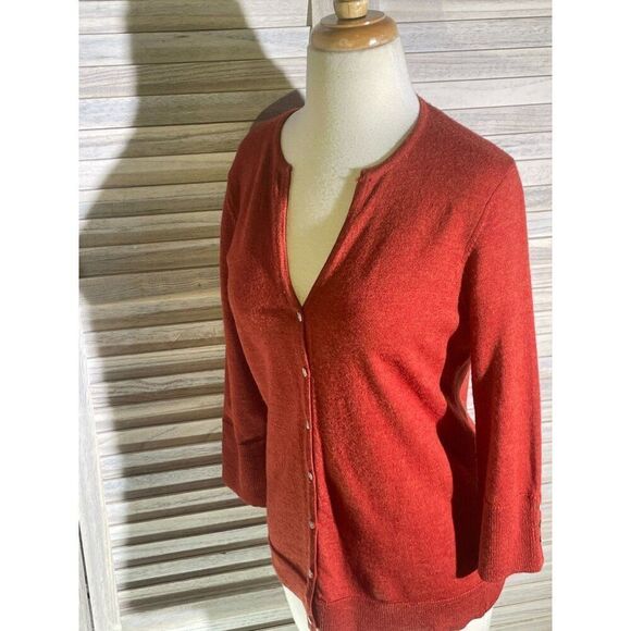 Carole Little Med Merino Wool Cardigan - Picture 6 of 16